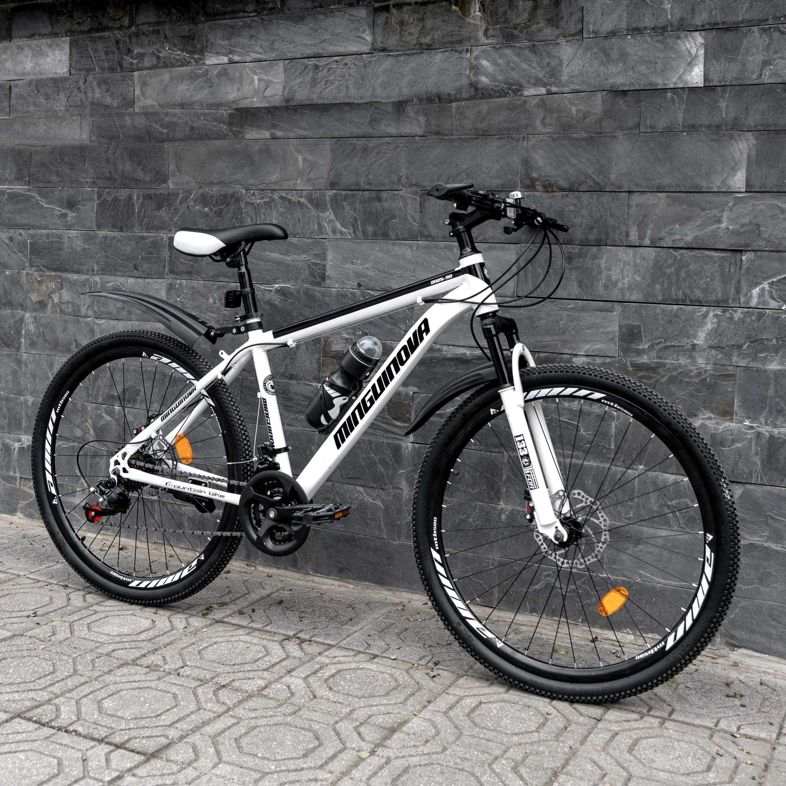 Xe đạp địa hình Mingu Inova - Trắng/Đen (Vành nan)