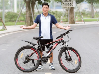 Xe đạp địa hình DT Z2000 – Hồng/trắng