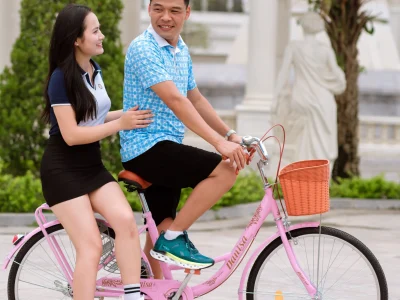 Xe đạp mini nữ DT Danisa (Màu hồng)