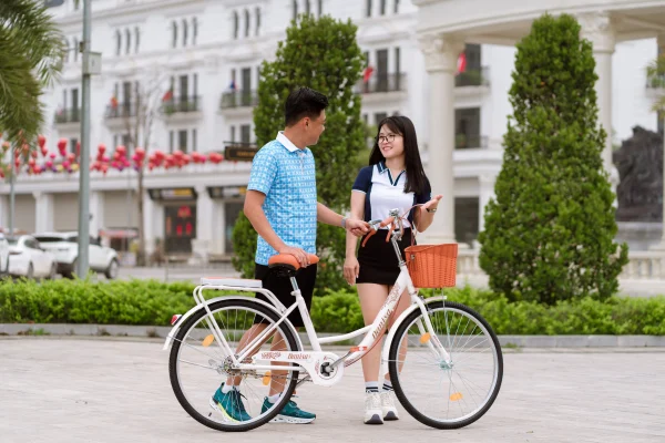 Xe đạp mini nữ DT Danisa (Màu trắng)
