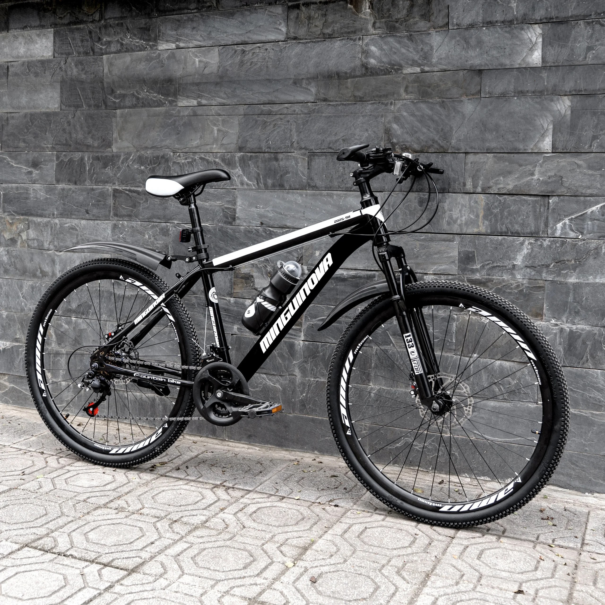 Xe đạp địa hình Mingu Inova - Đen/Trắng (Vành nan)