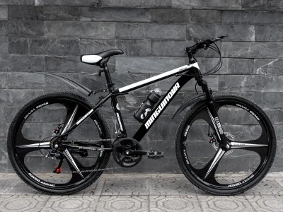 Xe đạp địa hình Mingu Inova - Đen/Trắng (Đúc 3 đao)