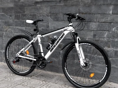 Xe đạp địa hình Mingu Inova - Trắng/Đen (Vành nan)