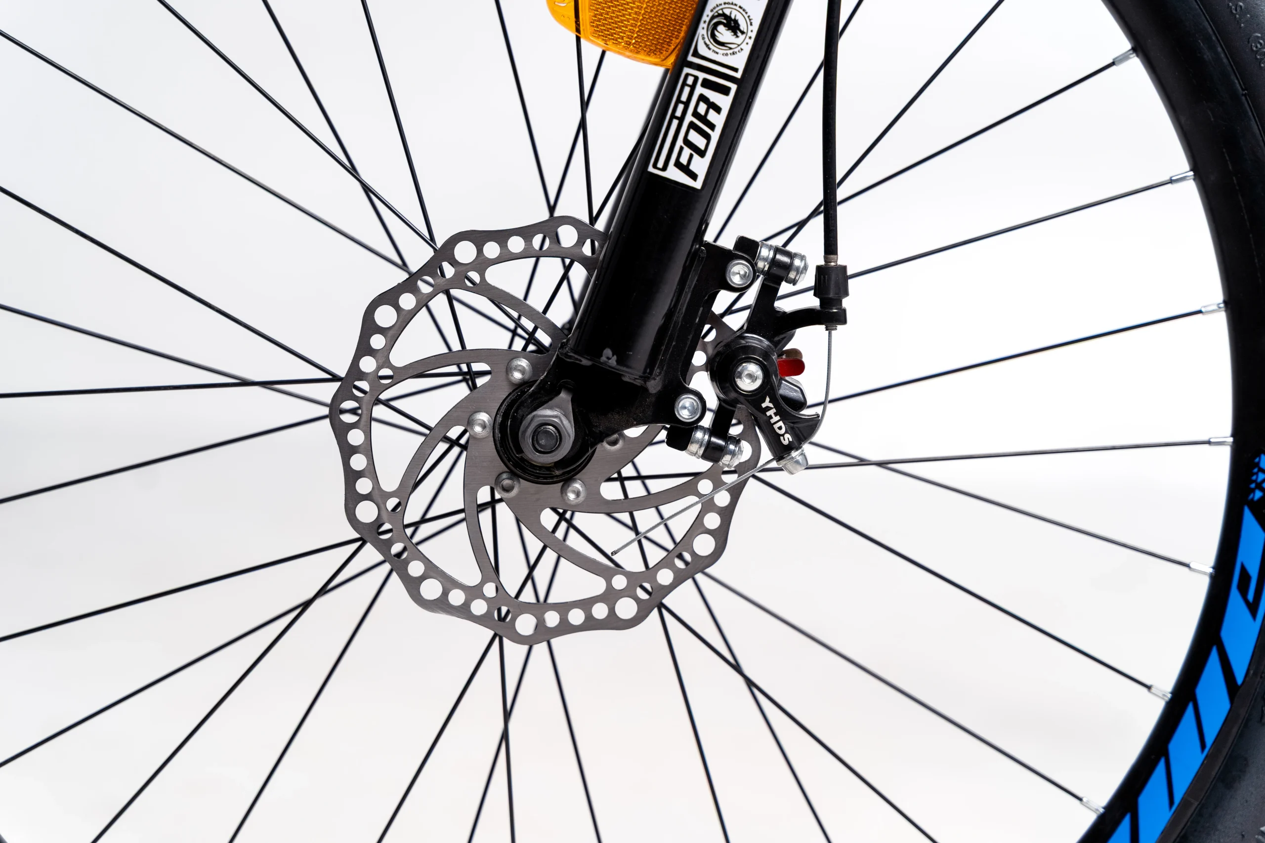 Xe đạp địa hình Mingu Inova - Trắng/Đen (Đúc 3 đao) - Hình ảnh 4